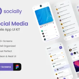 Socially Social Media App UI Kit
